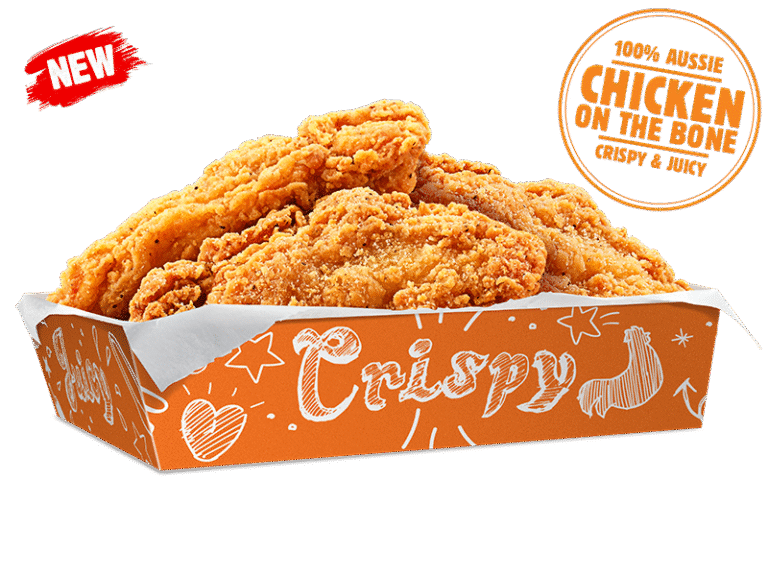3 Jack’s Fried Chicken Spicy Ribs…6.35 – 7.45AU$