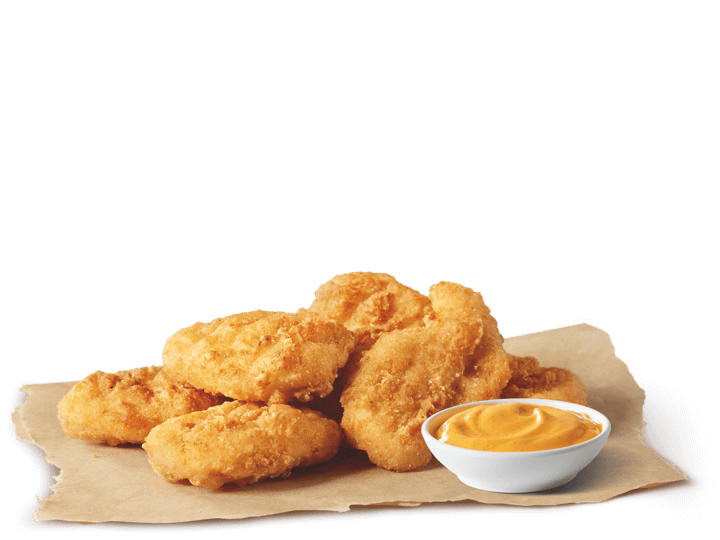6 Nuggets & Sauce…8.50 – 10.00AU$