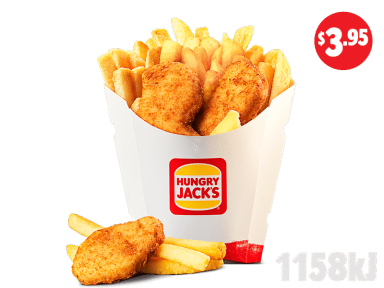 3 Nuggets & Chips Carry Cup…$3.95