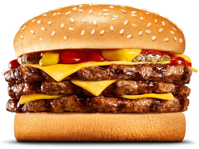 Triple Cheeseburger…11.00 – 13.00AU$
