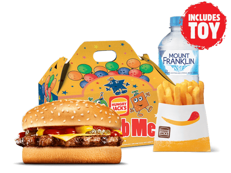 Cheeseburger Kid’s Pack…5.10 – 6.00AU$