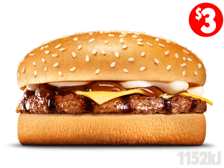 BBQ Cheeseburger…$3