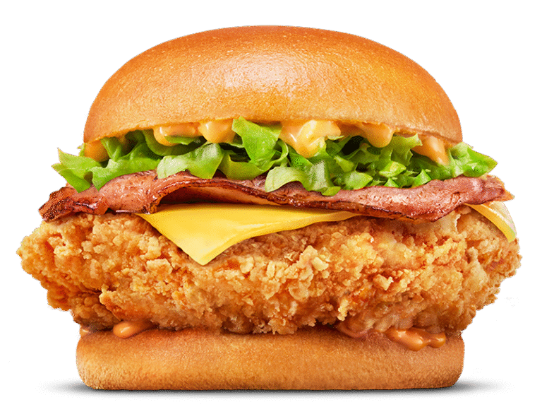 Cheesy Bacon Spicy Jack’s Fried Chicken…13.85 – 16.35AU$